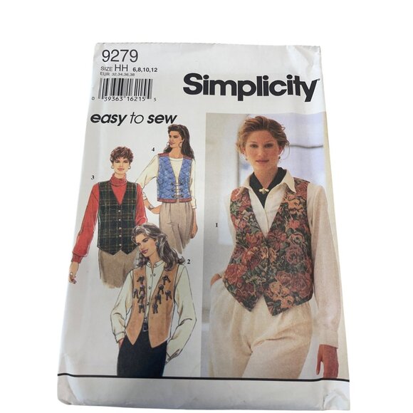 Simplicity & McCalls Sewing Patterns Bundle Vest Dress Pants Sizes XS-L - Picture 5 of 7